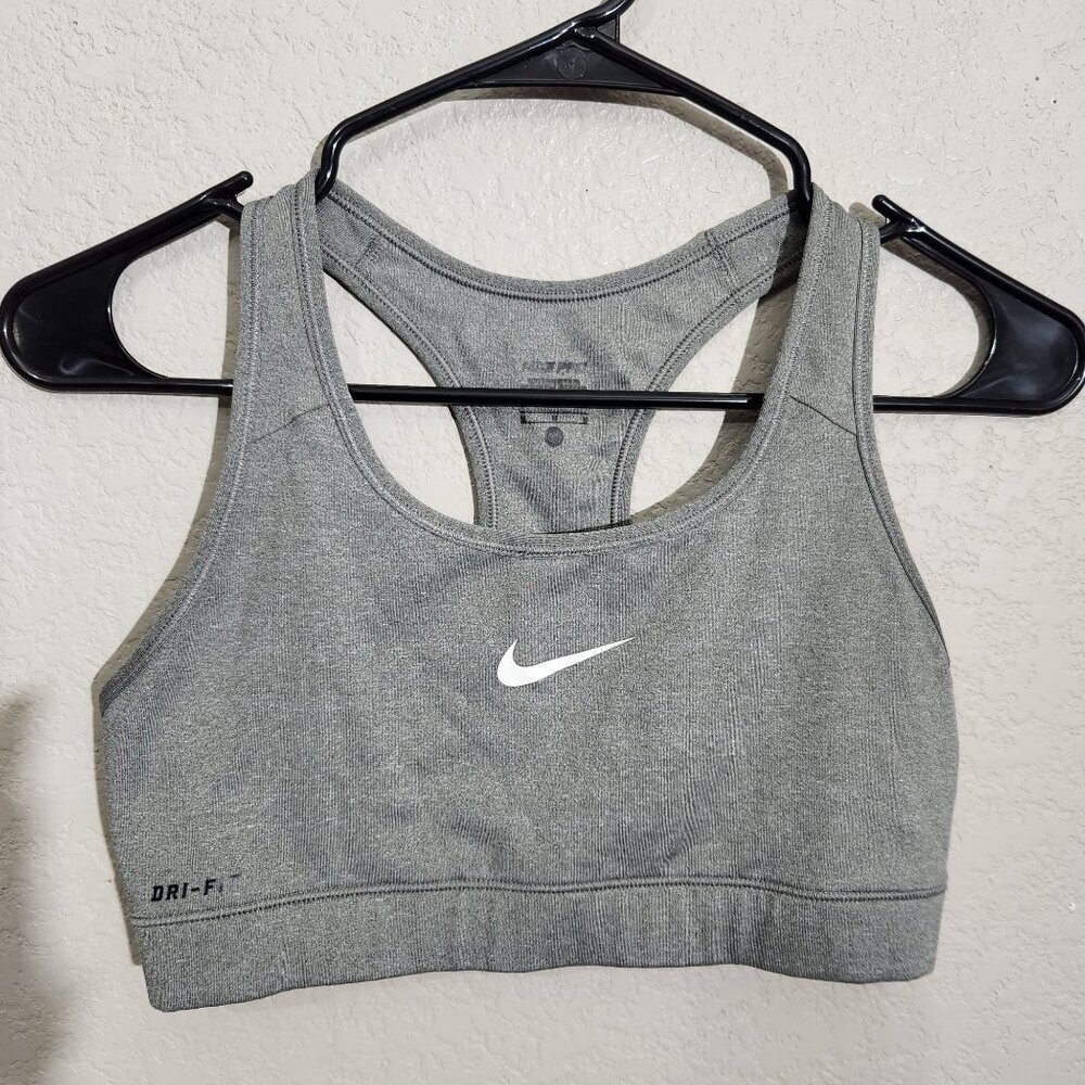 Nike Pro Dri-Fit Gray Medium Racerback Sports Bra